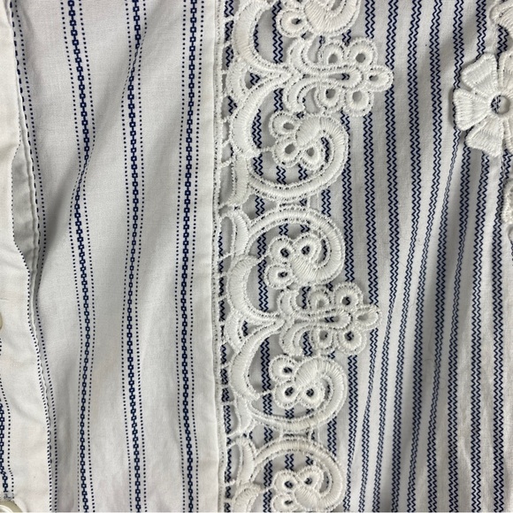 MAISON Cinqcent floral cap-sleeve peplum cotton blouse - Picture 7 of 12